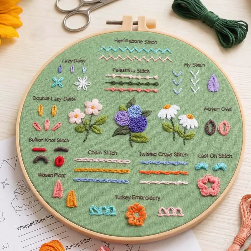 4-Piece Beginner Embroidery Learning Kit