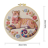 Blush Leopard Embroidery Kit