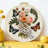 Skeleton Hand Floral Bouquet Embroidery Kit 🦋💐💀