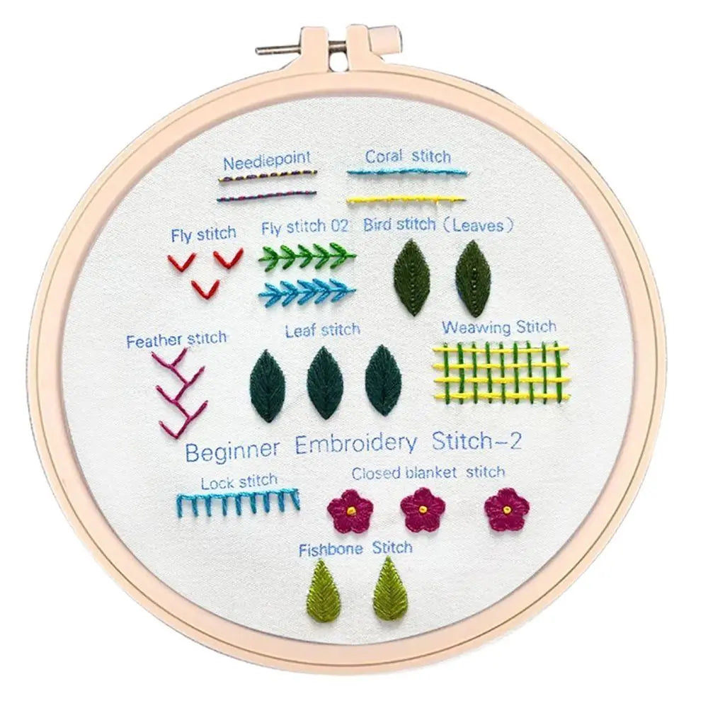 Beginner Embroidery Stitch Practice Kit