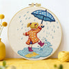 Rainy Day Puddle Jumper Embroidery Kit ☔💛
