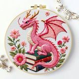 Pink Dinosaur Bag Embroidery Starter Kit
