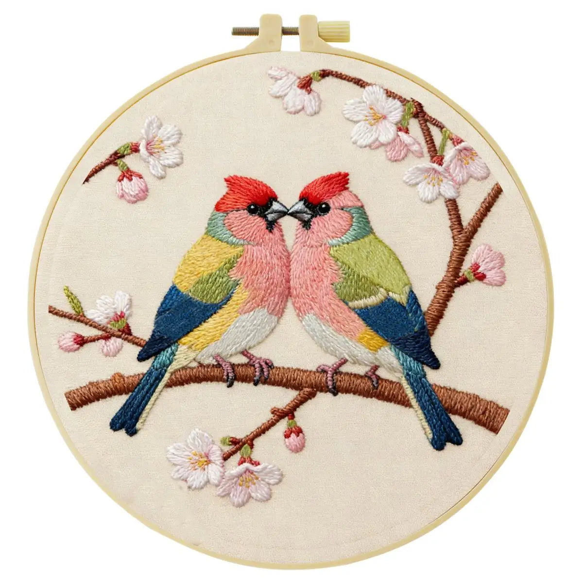 Lovebirds Blossom Embroidery Kit