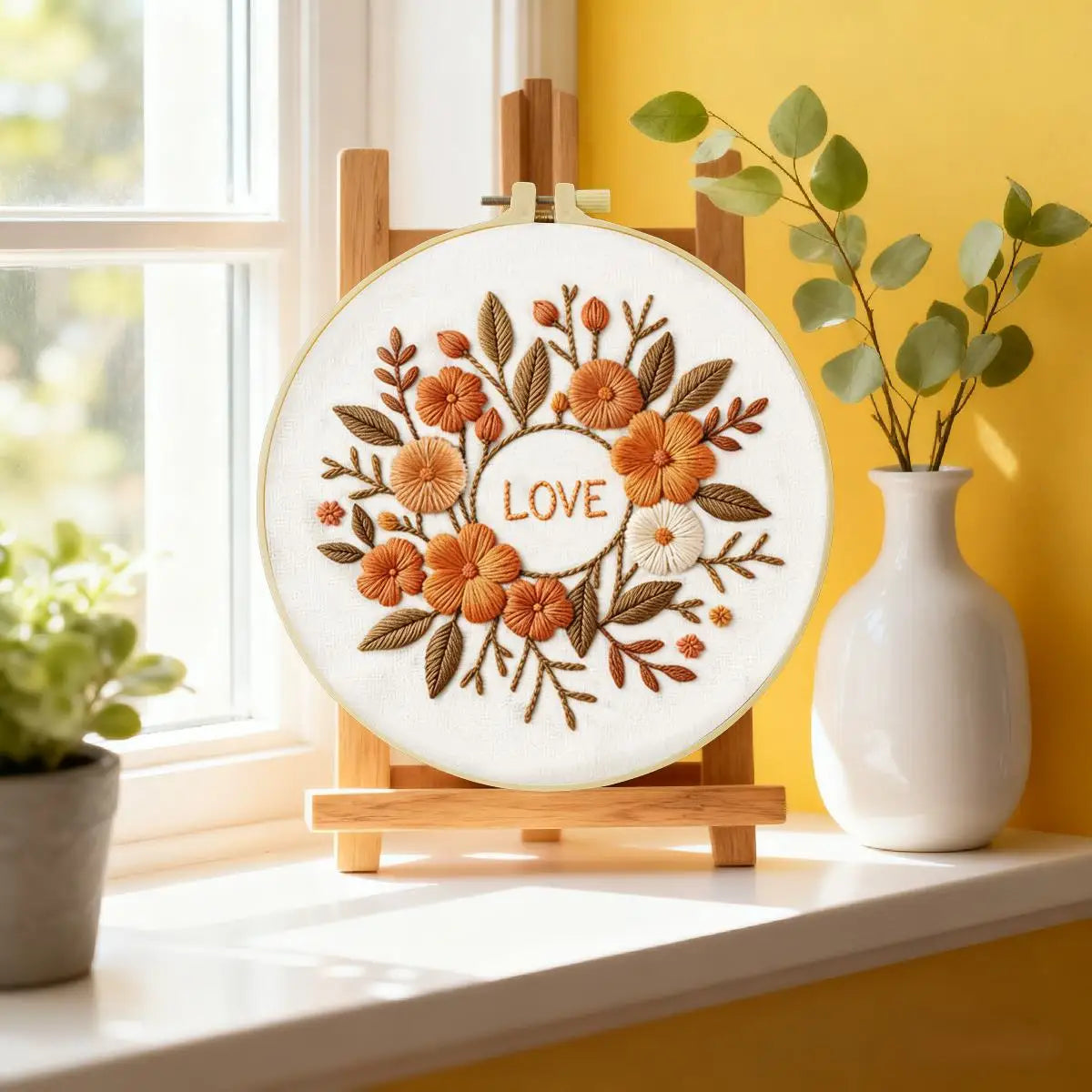 Autumn Love Floral Embroidery Kit