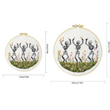 Dancing Skeletons Embroidery Kit