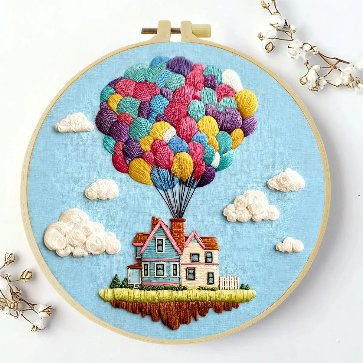 Up, Up & Home Embroidery Kit