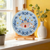 Enchanted Unicorn Castle Embroidery Kit