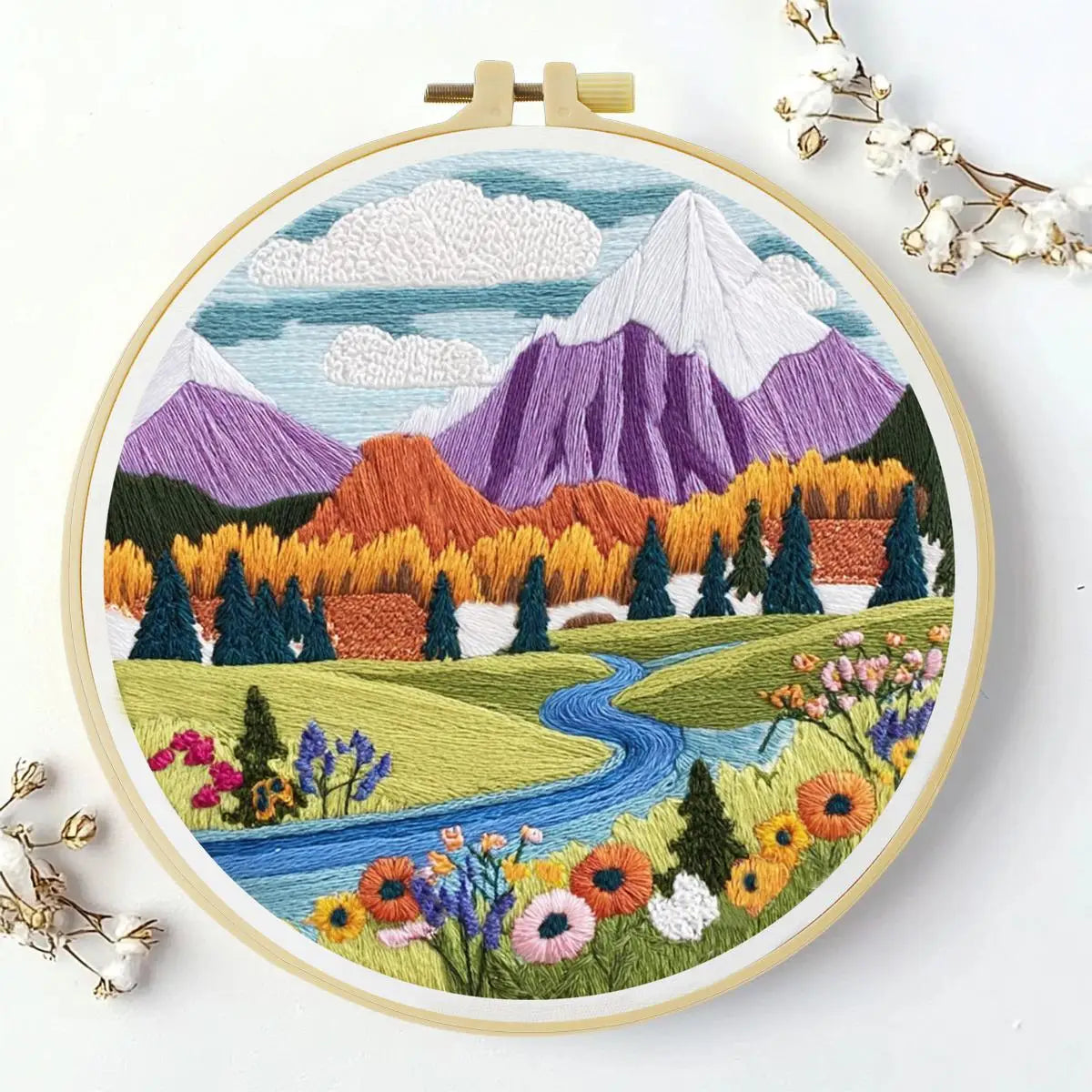 Mountain Meadow Embroidery Kit