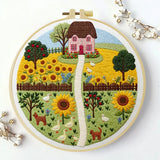 Sunny Cottage Garden Embroidery Kit