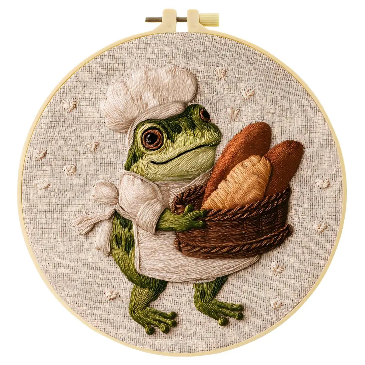 Baker Frog Embroidery Kit