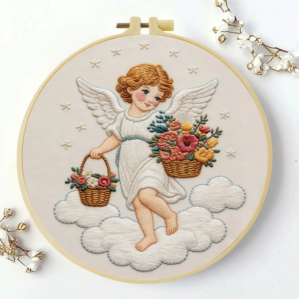 Floral Angel Embroidery Kit