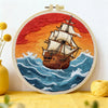 Vintage Sailing Ship Embroidery Kit