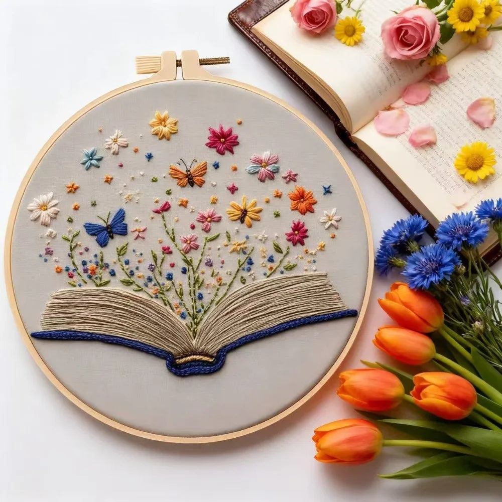 Blooming Book Hand Embroidery Kit