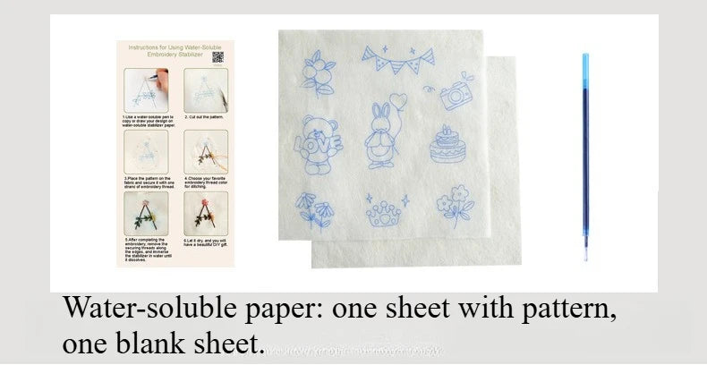 4-Piece Beginner Embroidery Learning Kit