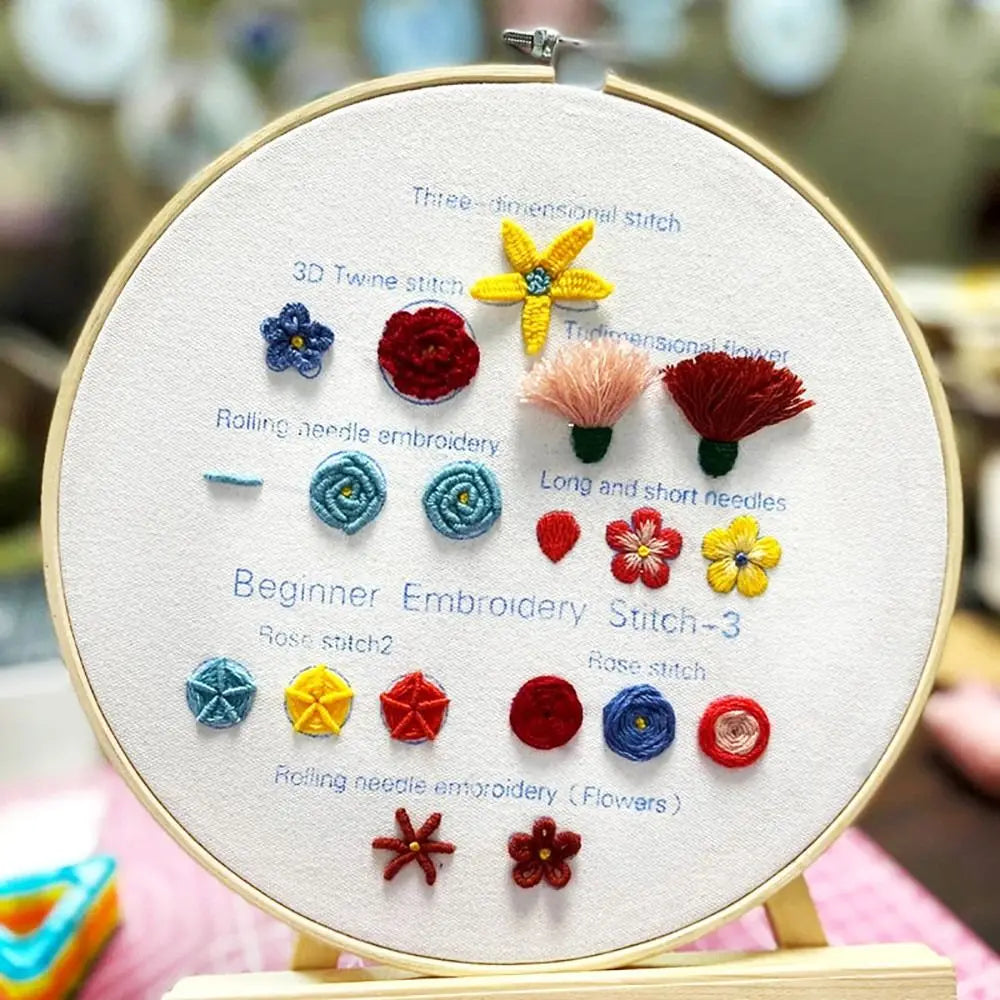 Beginner Embroidery Stitch Practice Kit