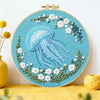 Floral Jellyfish Embroidery Kit