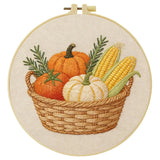 Autumn Harvest Basket Embroidery Kit