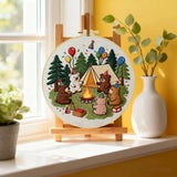 Birthday Bear Camp Embroidery Kit