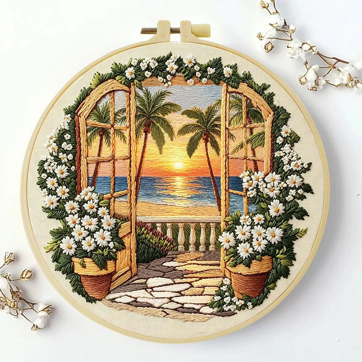 Sunset Paradise Embroidery Kit