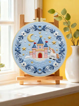 Enchanted Unicorn Castle Embroidery Kit