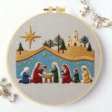 Christmas Nativity Scene Embroidery Kit