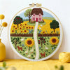 Sunny Cottage Garden Embroidery Kit