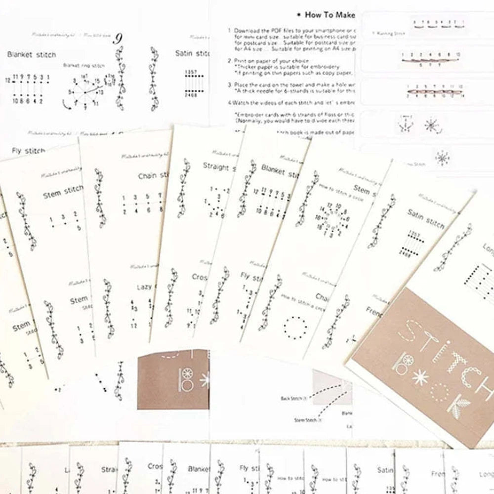 Embroidery Stitch Guide Book
