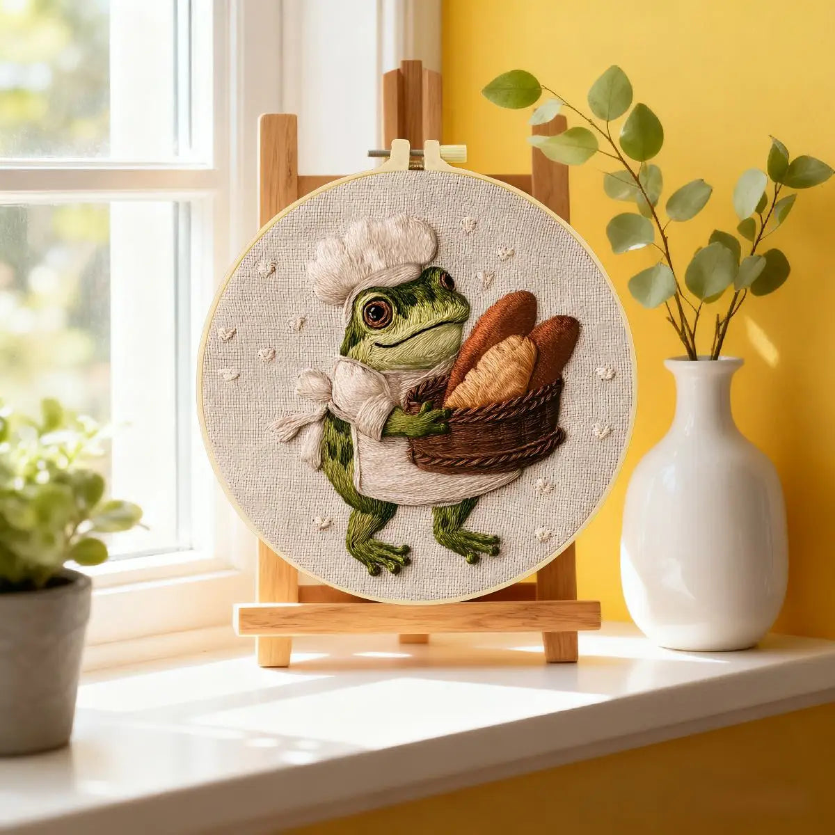 Baker Frog Embroidery Kit