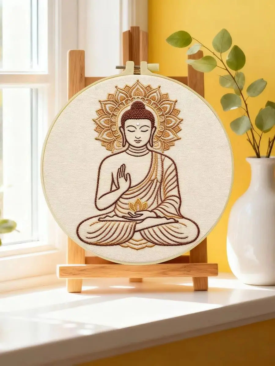 Serene Buddha Embroidery Kit