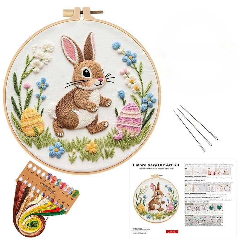 Easter Bunny Embroidery Kit