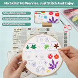 Beginner Embroidery Stitch Sampler Kit