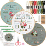 3/4pcs Beginner Embroidery Starter Kit