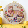 Blush Leopard Embroidery Kit