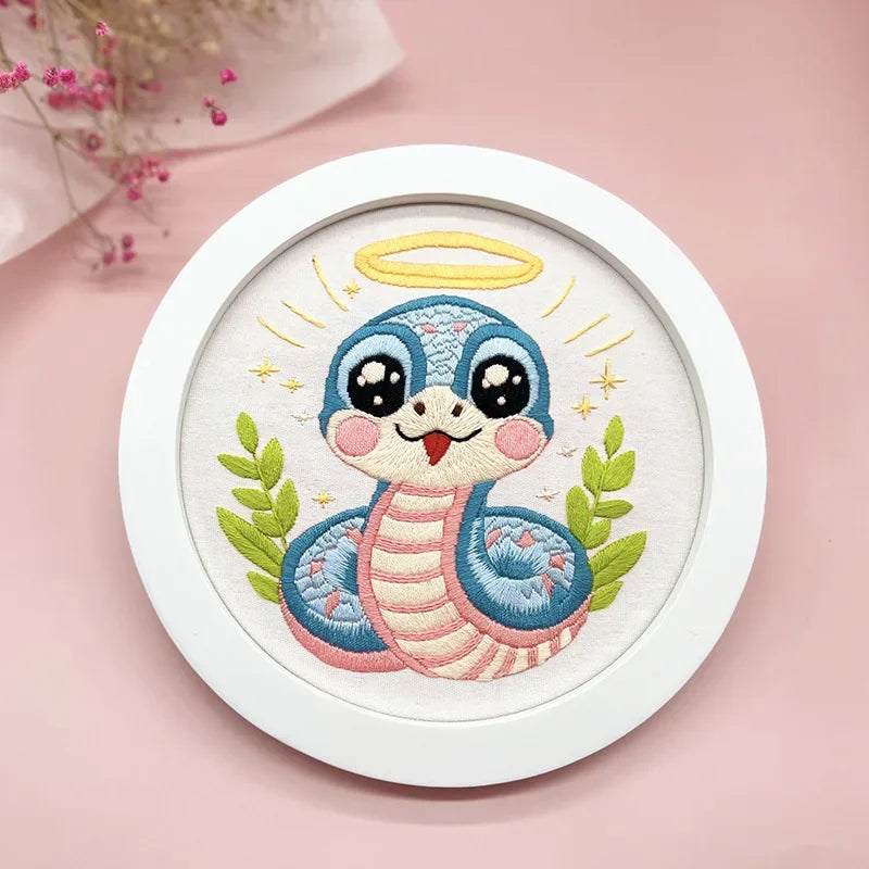 Snake Hand Embroidery Kit