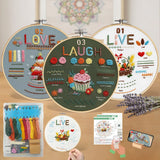 Love, Laugh & Live Beginner Embroidery Kit