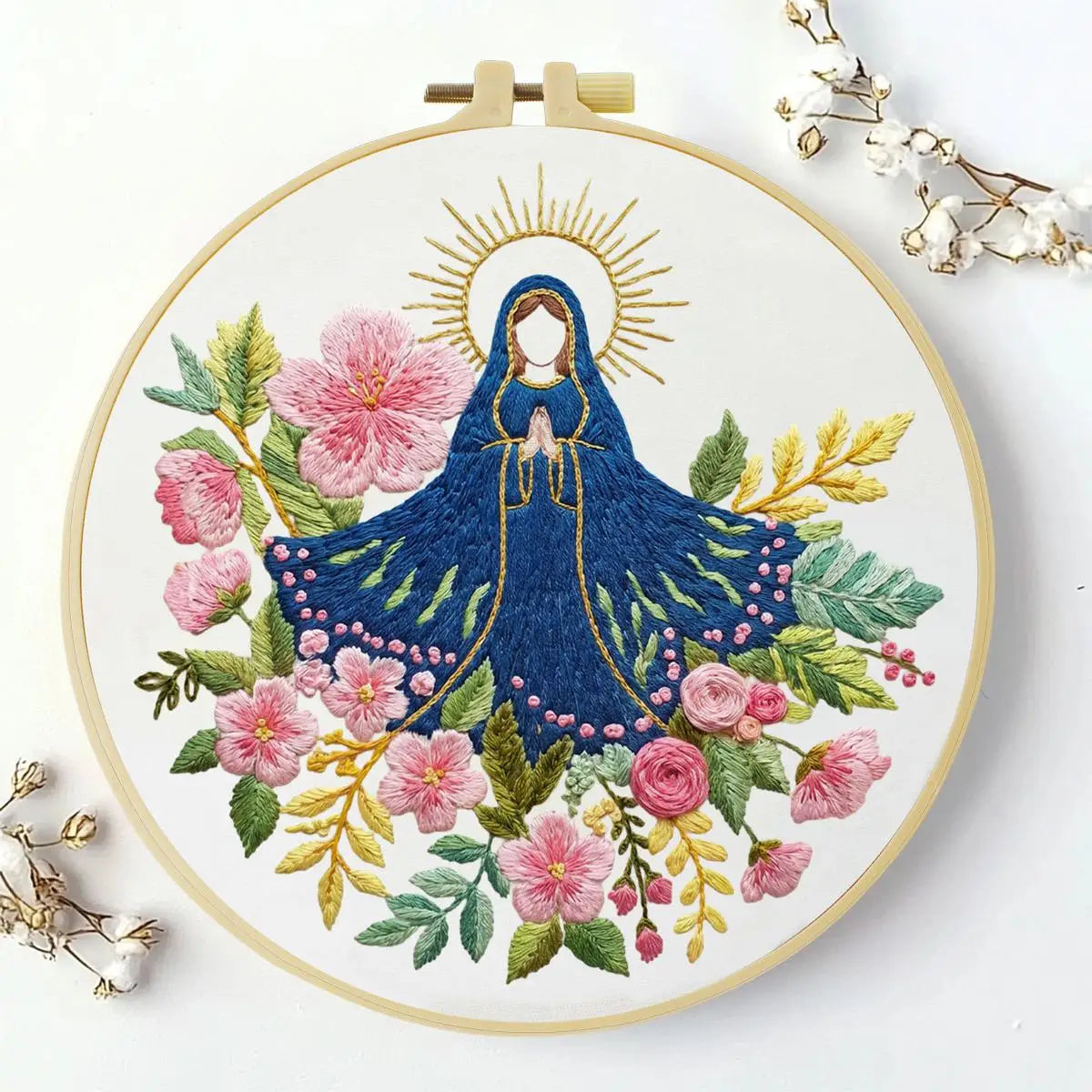 Our Lady of Grace Floral Embroidery Kit
