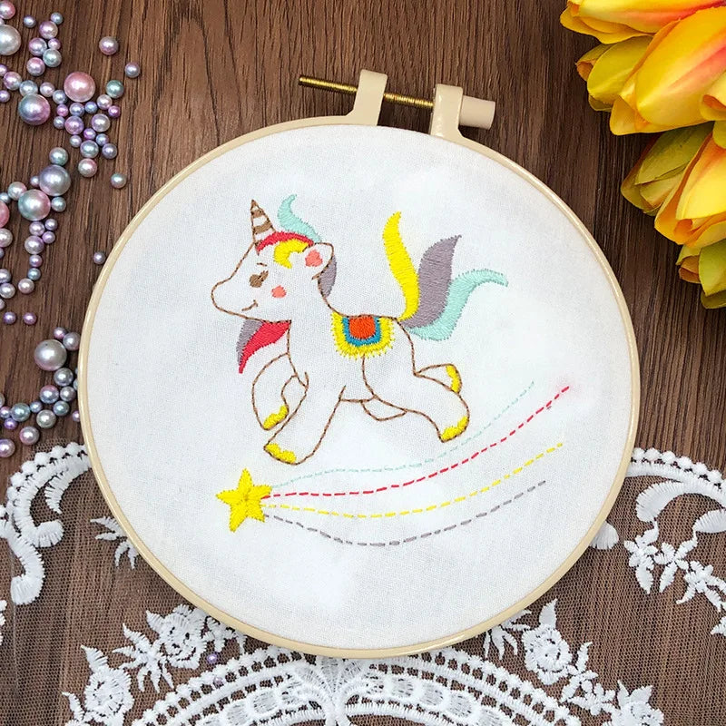 Animal Friends Beginner Embroidery Kit
