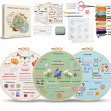 4-Piece Beginner Embroidery Learning Kit