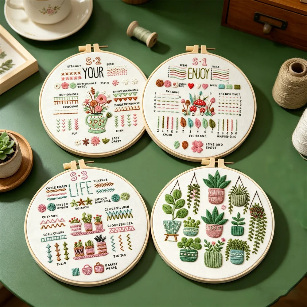 Enjoy Your Life Beginner Embroidery Kit