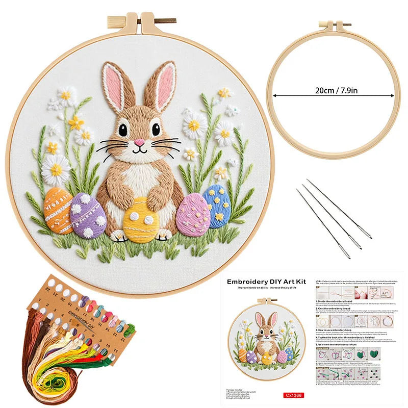 Easter Bunny Embroidery Kit