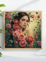 Rose Garden Beauty Cross Stitch Kit 🌹👩🏻🦰✨