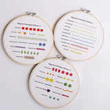 30-Stitch Beginner Embroidery Sampler Kit ⭐