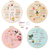 4-Piece Beginner Embroidery Stitch Sampler Kit