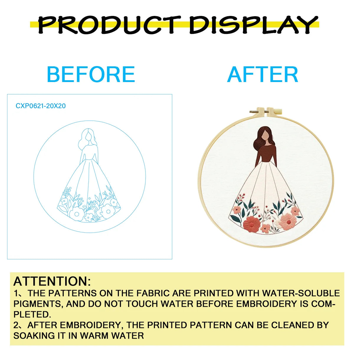 Elegant Lady Embroidery Starter Kit