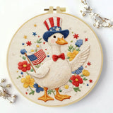 Patriotic Parade Goose Embroidery Kit