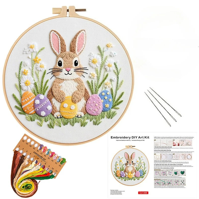Easter Bunny Embroidery Kit