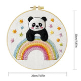 Rainbow Panda Embroidery Kit