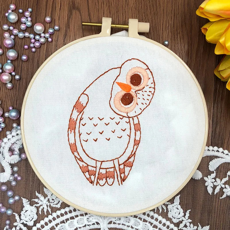 Animal Friends Beginner Embroidery Kit