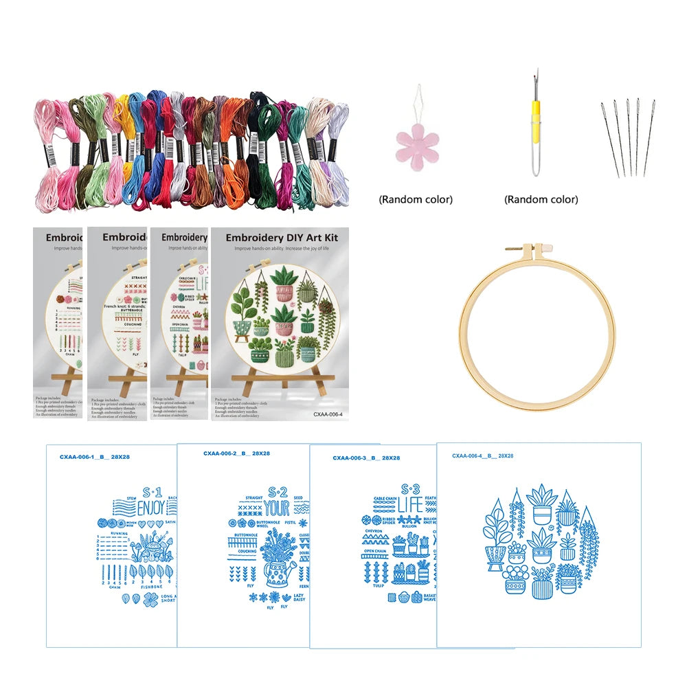Enjoy Your Life Beginner Embroidery Kit