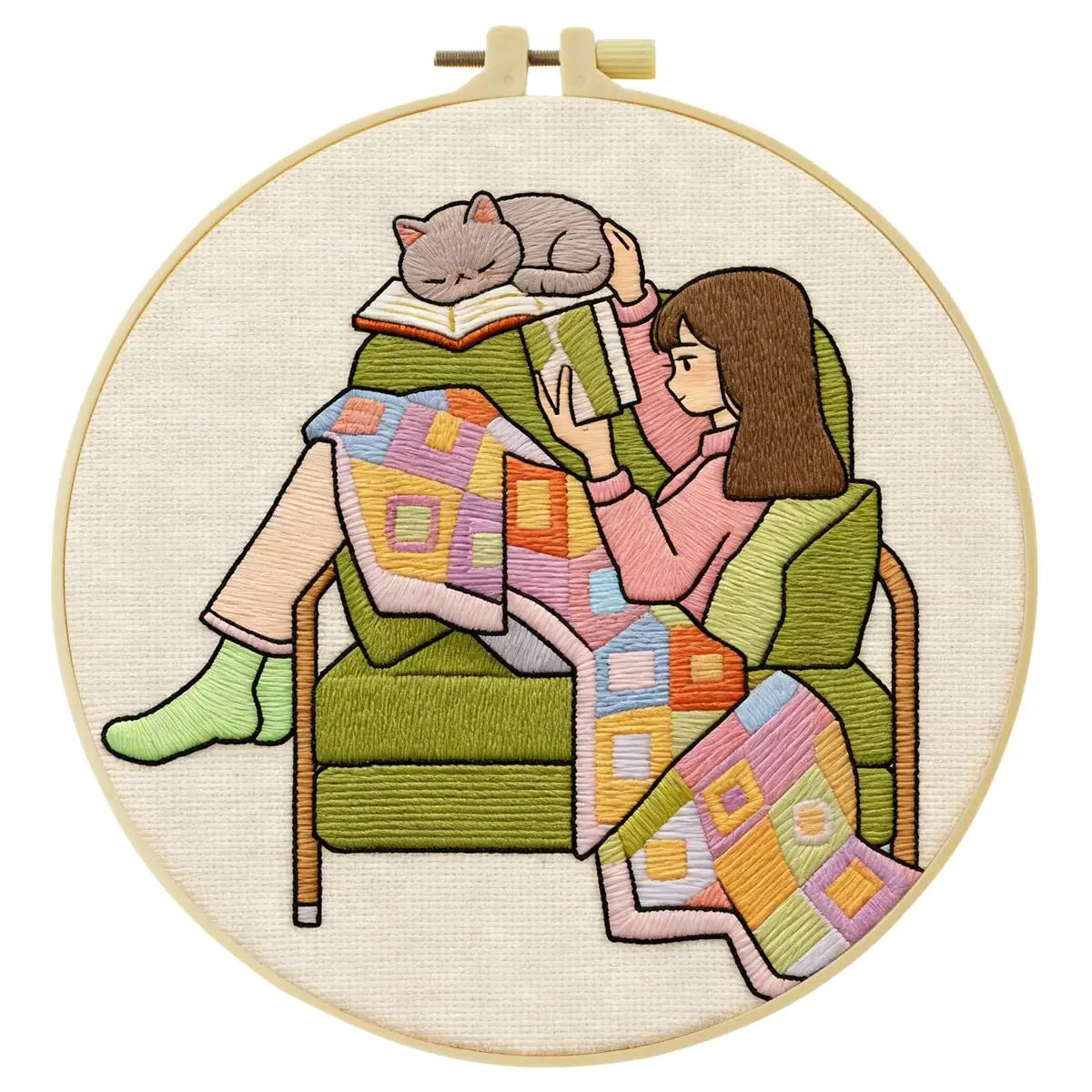 Cozy Reading Corner Embroidery Kit